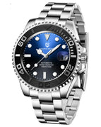 Black circle blue face