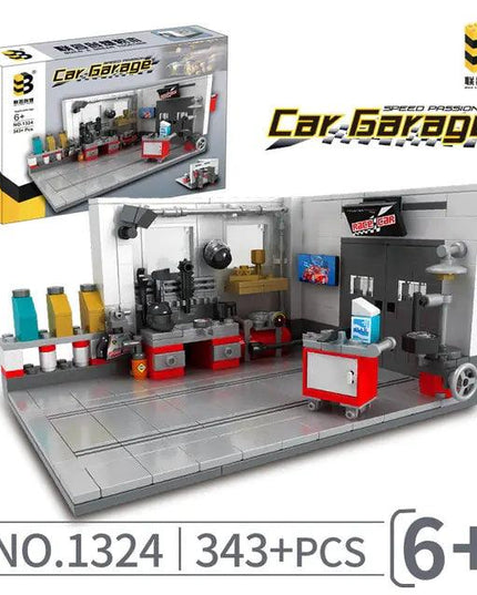 Building Block Garage Car Toys