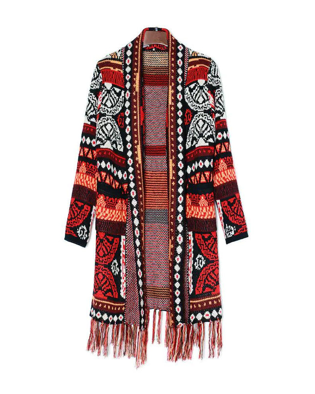 Ethnic Fringe Cardigan