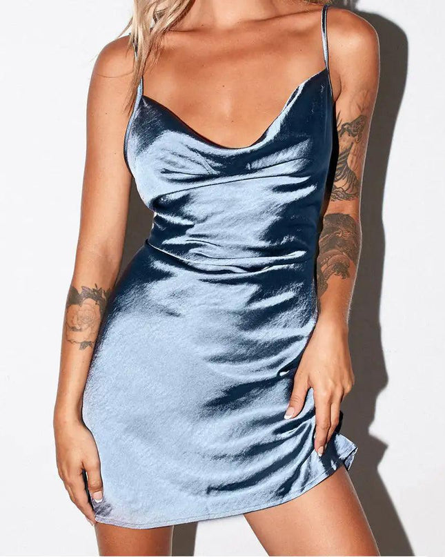 Satin Mini Dress