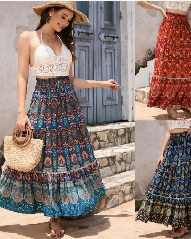Bohemian Lace Patchwork Skirt