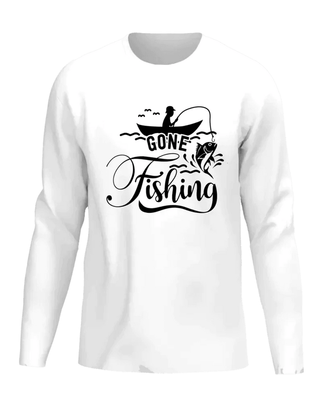 Gone Fishing Men Long Sleeve Shirt