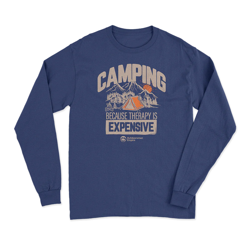 Camping No Expensive Men Long Sleeve Shirt