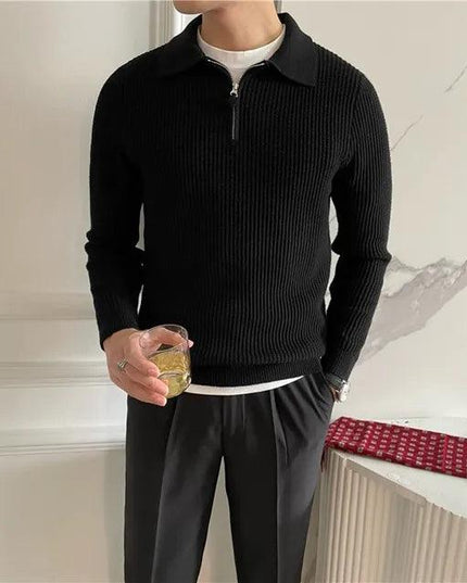 Luxury Knitted Polo Shirt