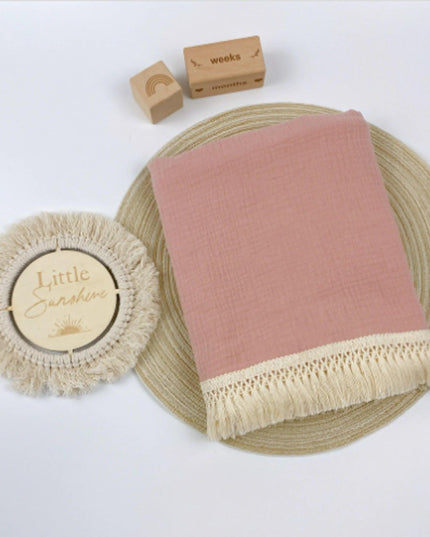 Cute Bear Muslin Cotton Baby Blanket