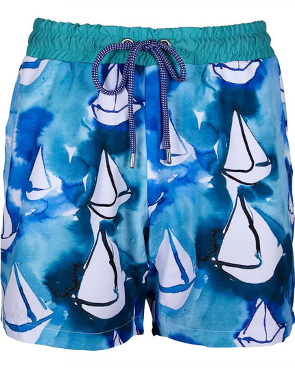 Anemoss Sailboats Swim Trunk