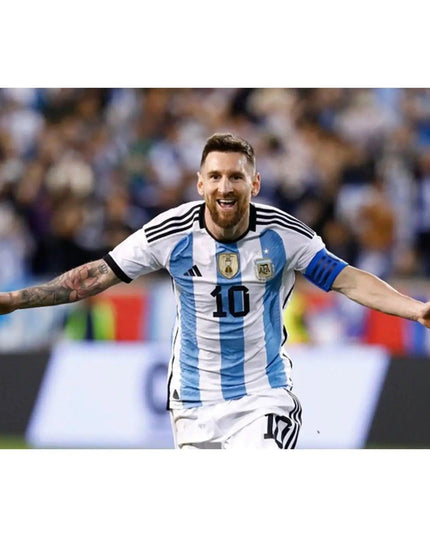 Messi #10 Premium Soccer 2022 Argentina World Cup Champions - Home Jersey by Adidas