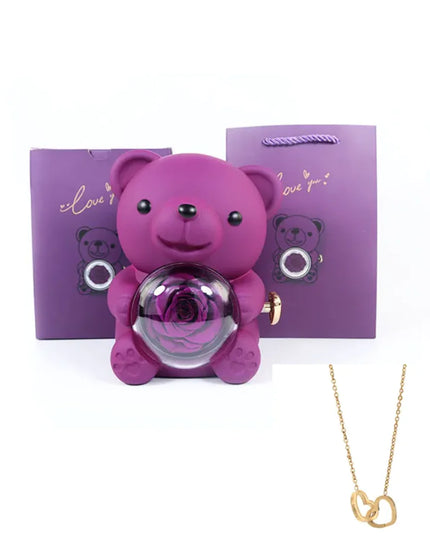 Personalized Double Heart Name Necklace