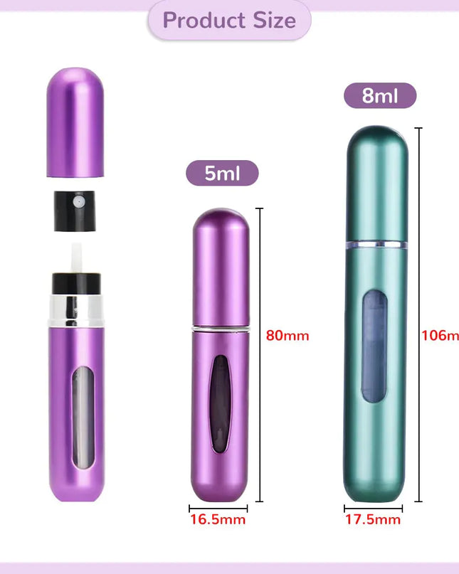 Refillable Aluminum Perfume Bottle