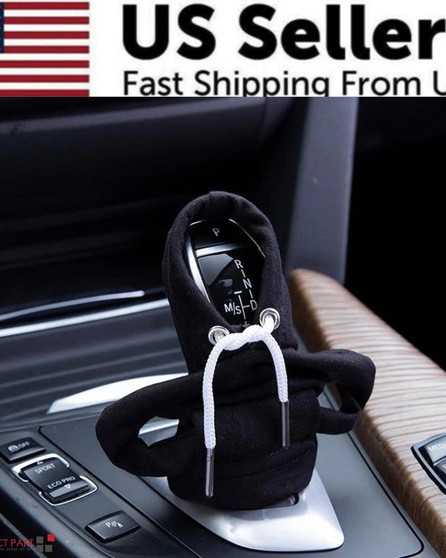 Car Gear Shift Cover Mini Hoodie Gear Shift Cover for Car Shifter Interior Trim