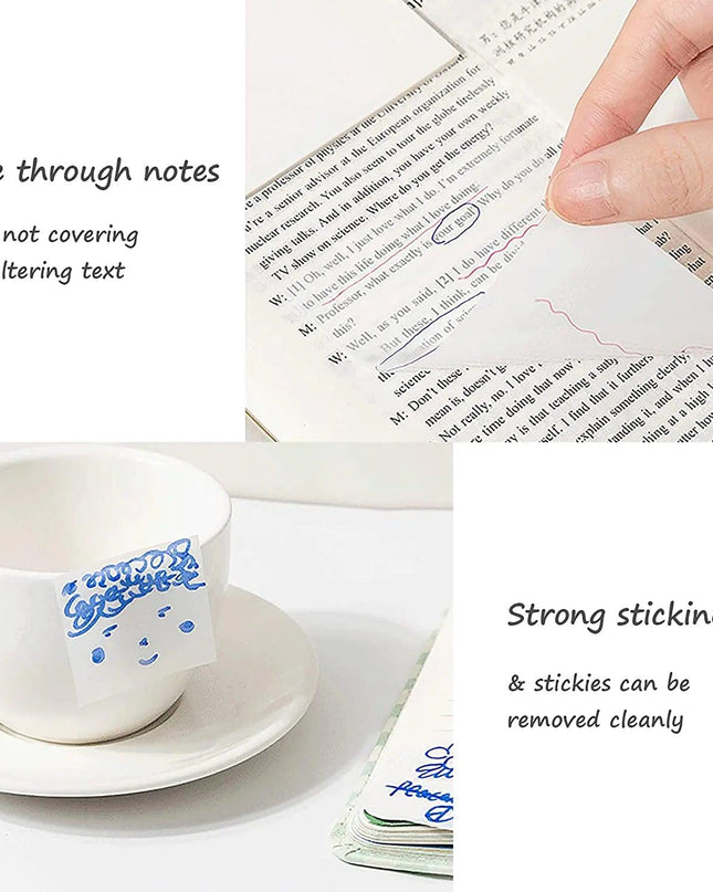 Transparent Waterproof Sticky Notepads
