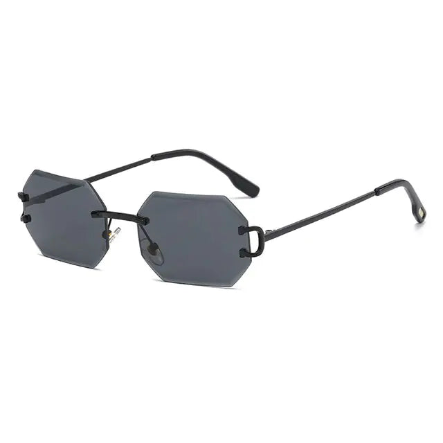 Rimless Octagonal Vintage Shades