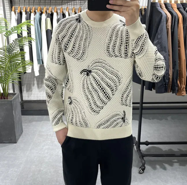 Pumpkin Jacquard Sweater