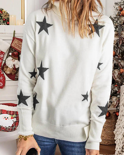 Star Print Sweater