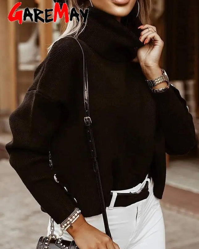 Loose Knitted Sweater Top