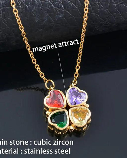 Flower Magnetic Attract Together Necklace