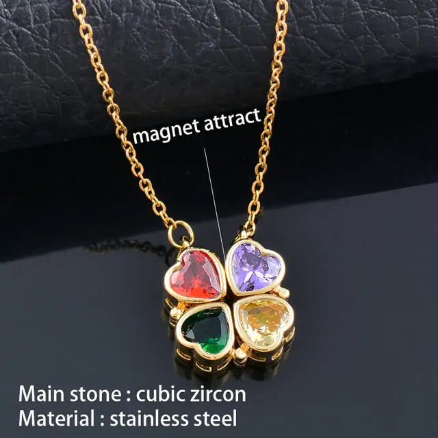 Flower Magnetic Attract Together Necklace