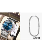 930 Silver Case Blue Surface / With Necklace