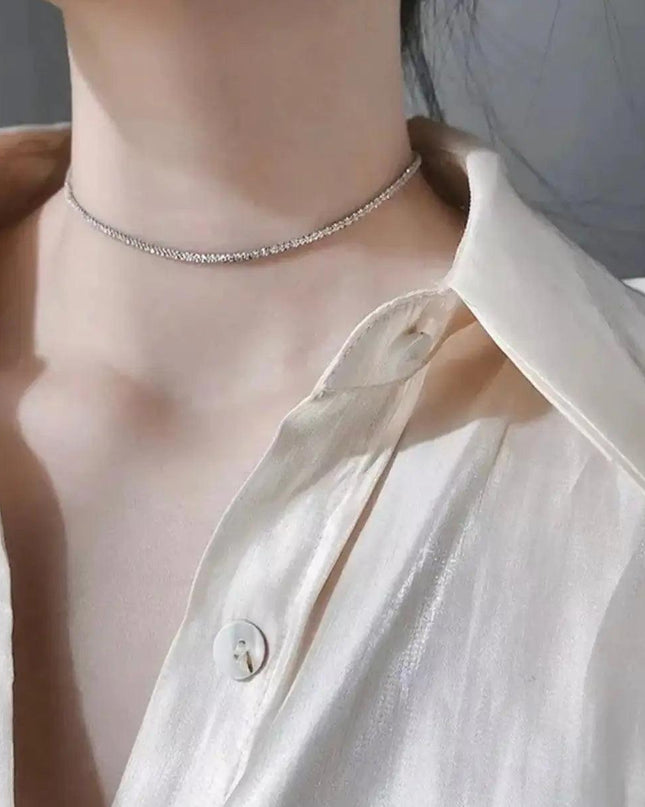 Sparkling Clavicle Chain Choker