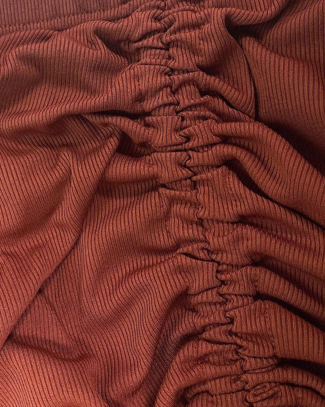 Drawstring Zipper Rib Casual Set