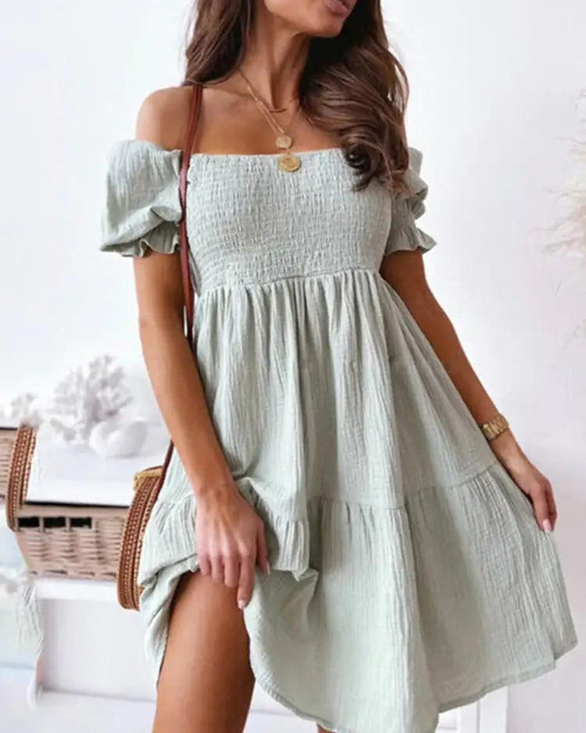 Queen Plain Short Dress