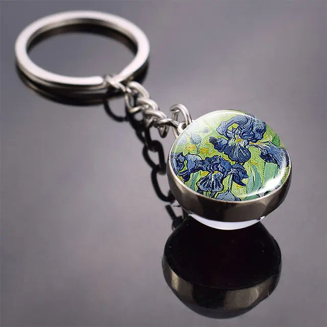 Glass Ball Keychain