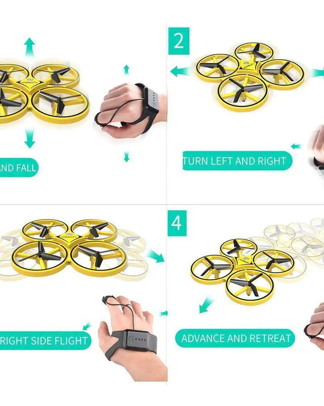 Dazzling Mini Helicopter UFO RC Drone Toy