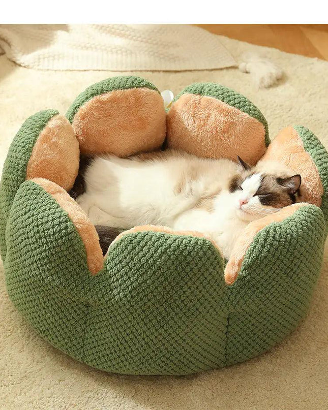Warm Cactus Petal Pet Nest