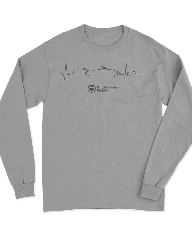 Fishing Cardiogram Long Sleeve Shirt