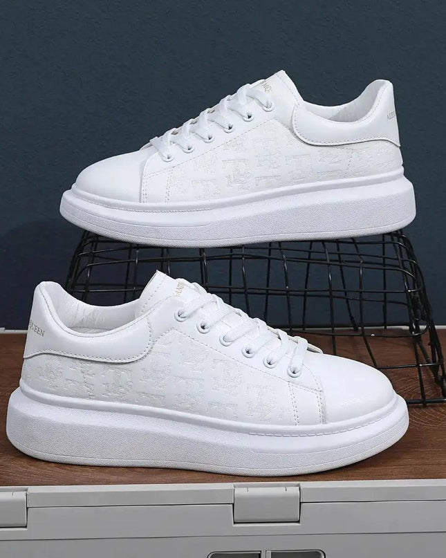 Men Lace-up Thick Sole Casual Sneakers