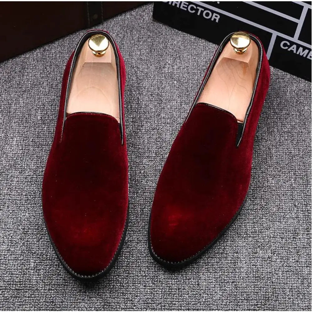 Red Bottom Suede Loafers