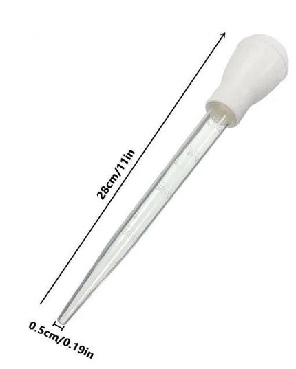 2 PCS Meat & Poultry Baster Heat Resistant BPA Free Turkey Syringe Flavor 30ML