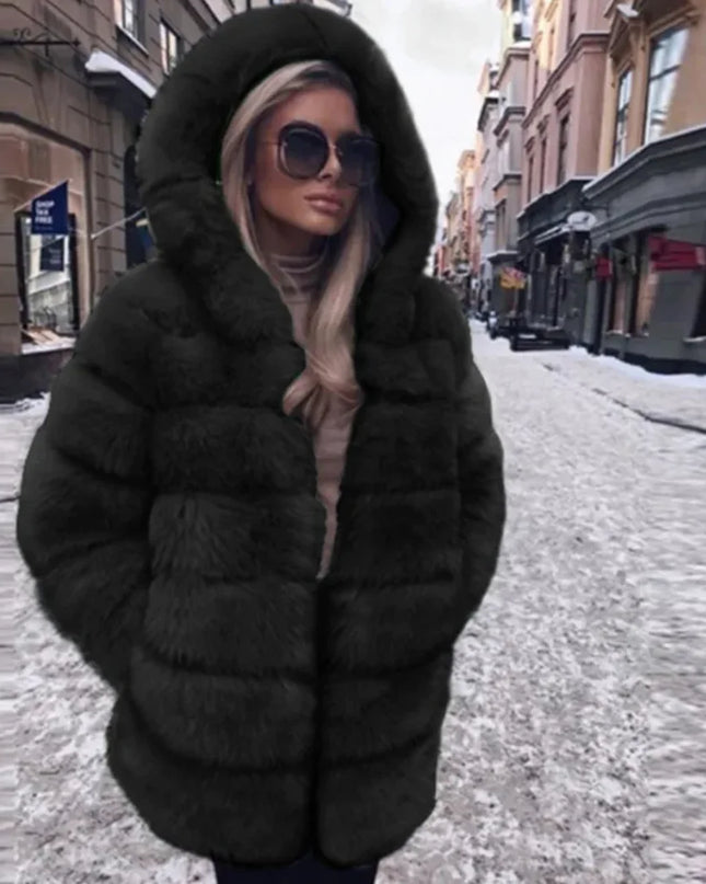 Women's Luxury Faux Fur Jacket