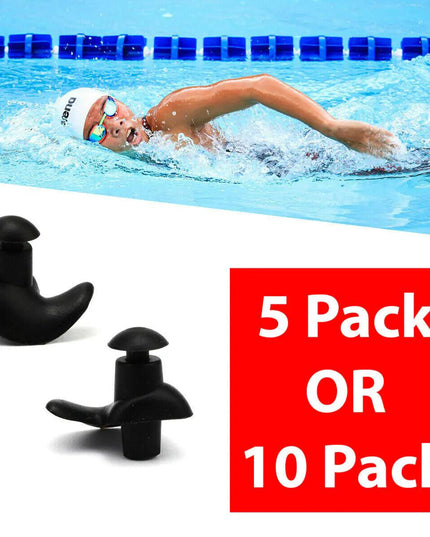 5/10 Pairs Soft Silicone Ear Plugs For Swimming Sleeping Anti Snore Reusable USA