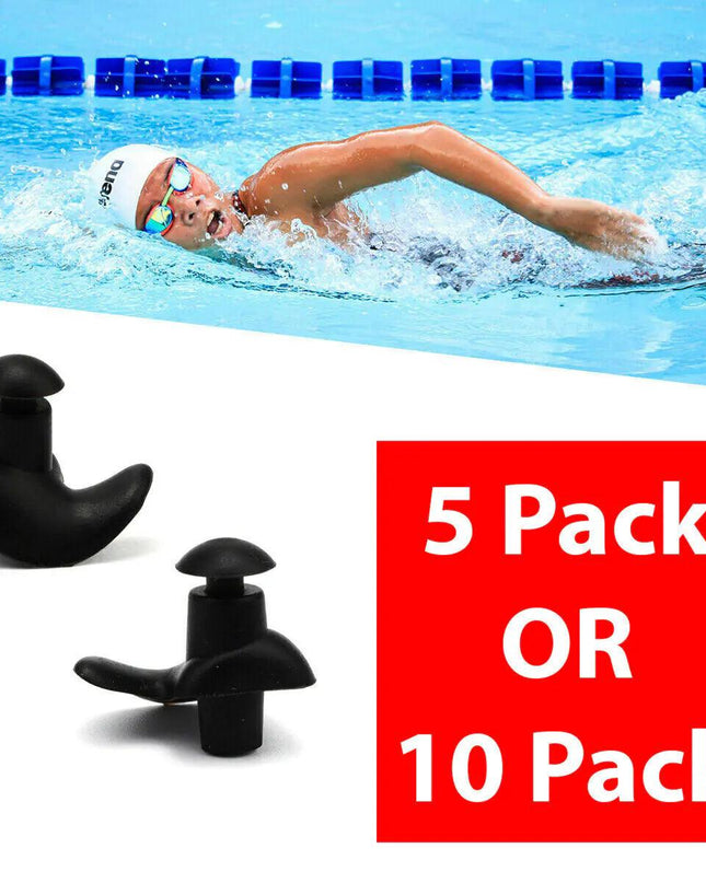 5/10 Pairs Soft Silicone Ear Plugs For Swimming Sleeping Anti Snore Reusable USA