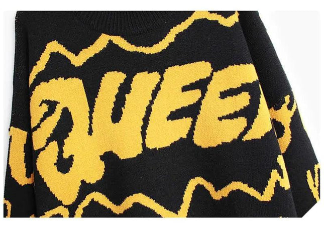 Queen Grafitti Sweater Dress