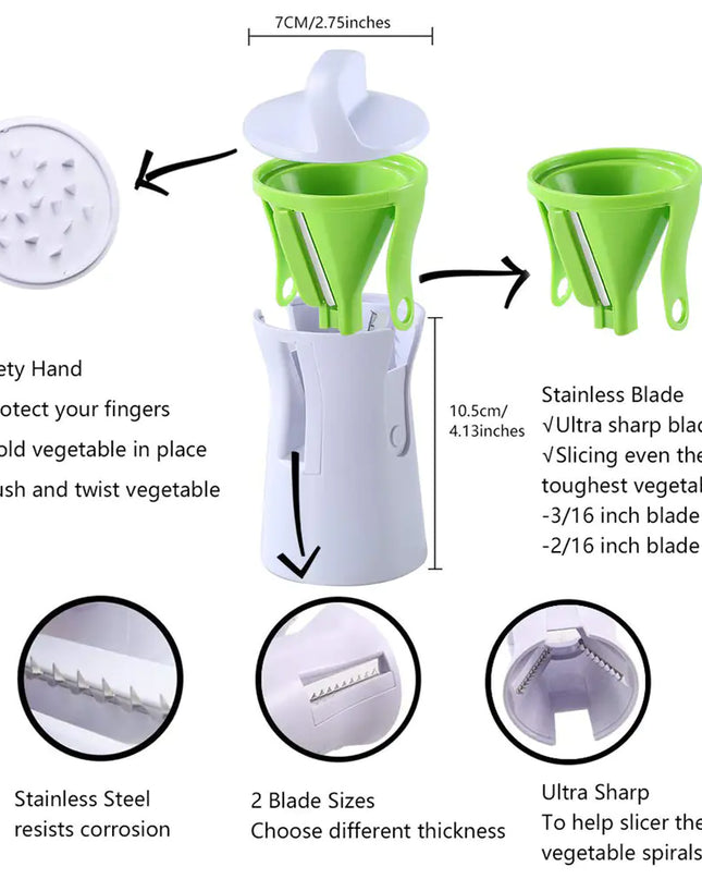 Handheld Veggie Slicer & Peeler