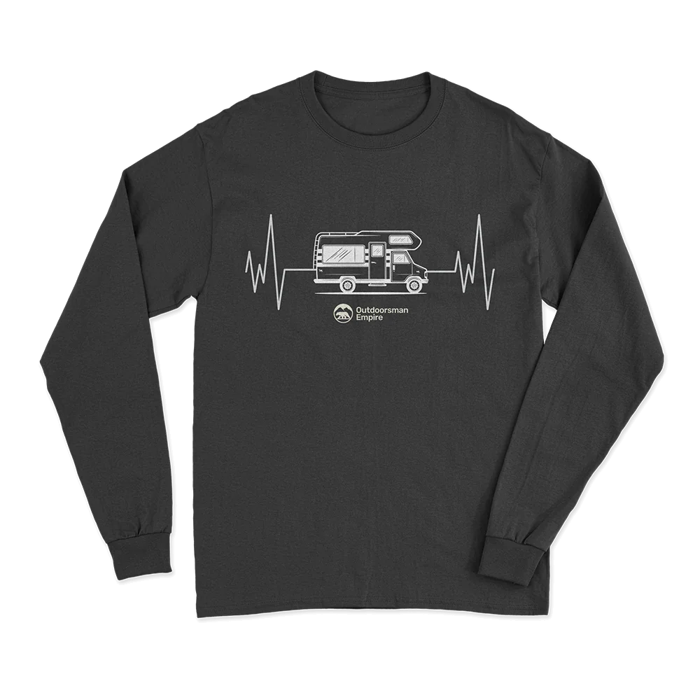 Camping Cardiogram Long Sleeve Shirt