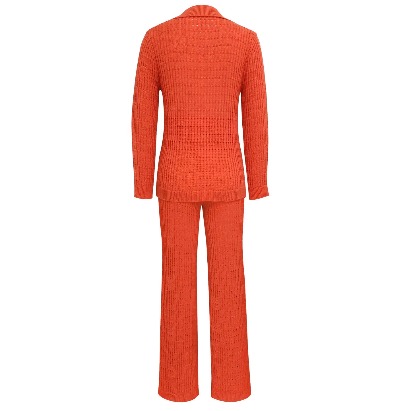 Feel It Out Knitted Straight Leg Pant Set