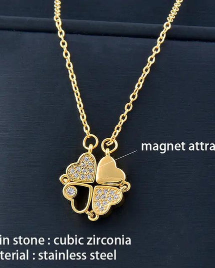 Flower Magnetic Attract Together Necklace