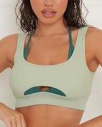 Green Sports Bra / Small