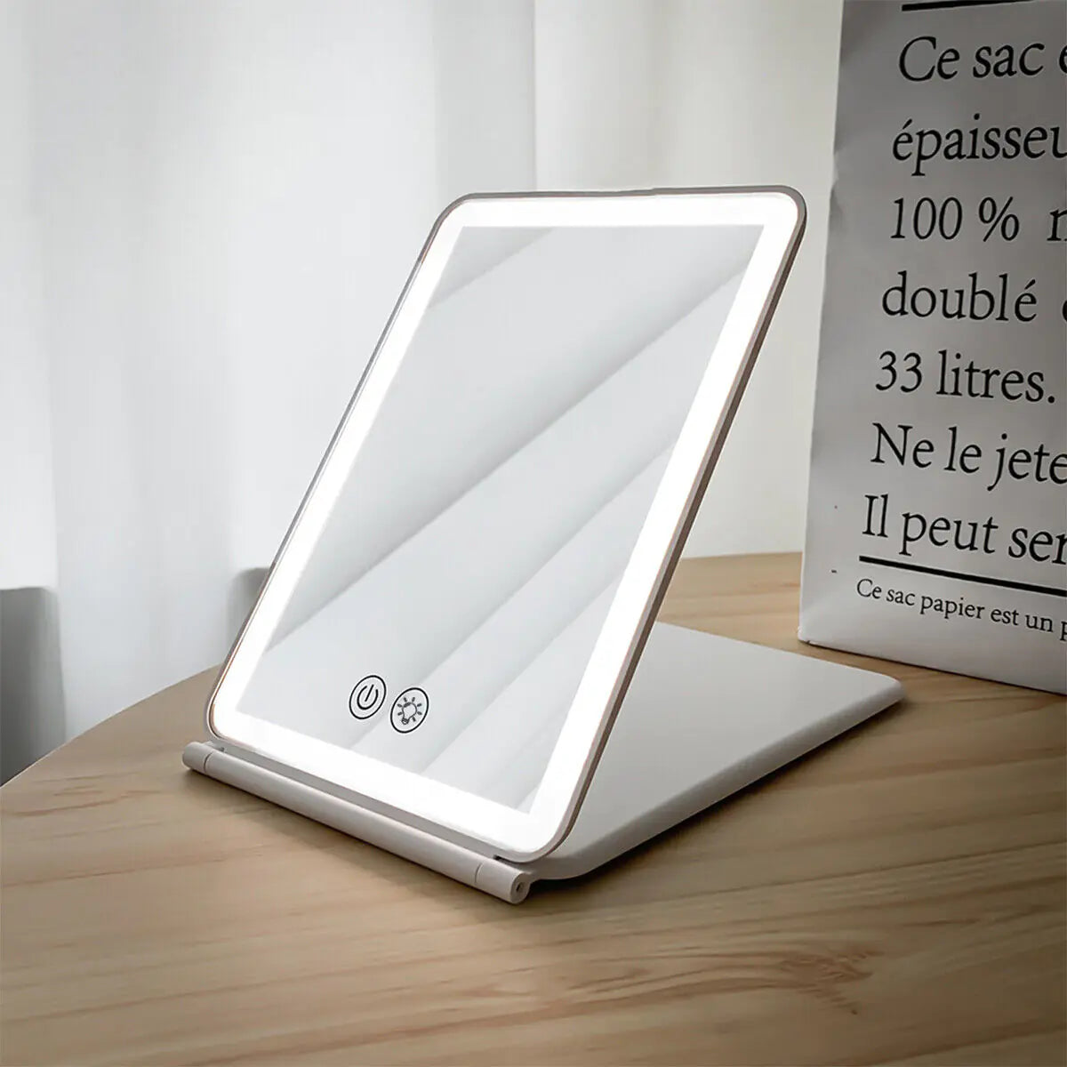 Portable Folding Mirror Lighted Mirror