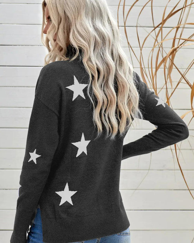 Star Print Sweater