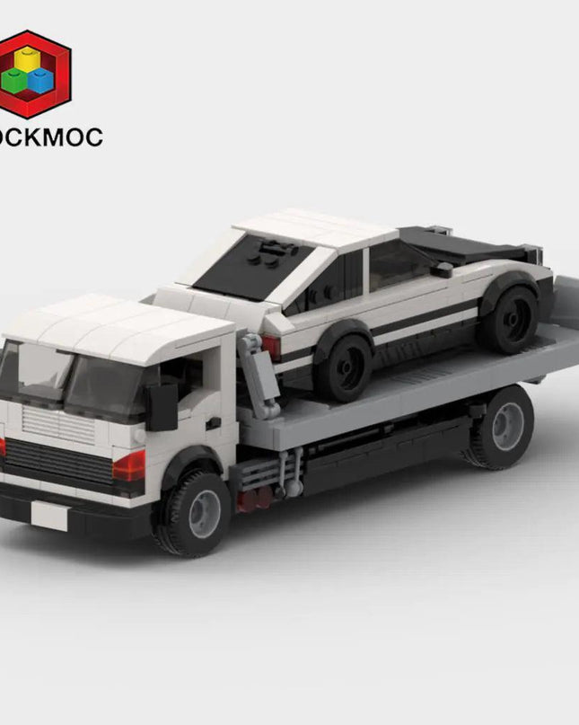 Rescue Flatbed Trailer Brick Toy