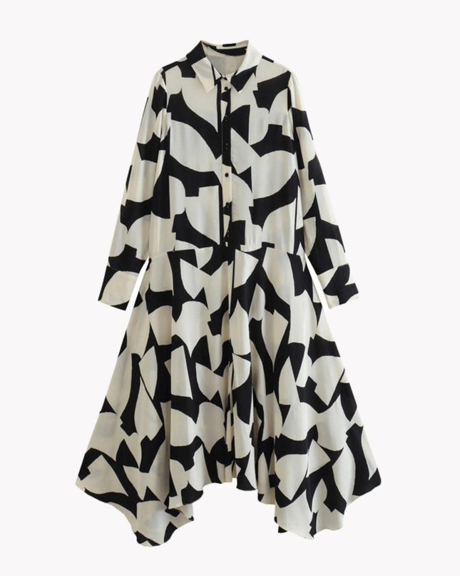 Printed Irregular Dress