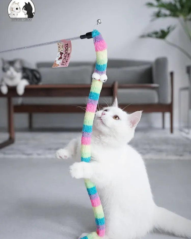 Toy Feather Cat Teaser Wand