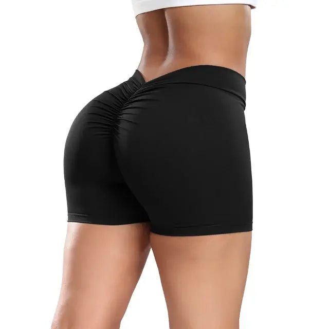 Side Drawstring Yoga Shorts