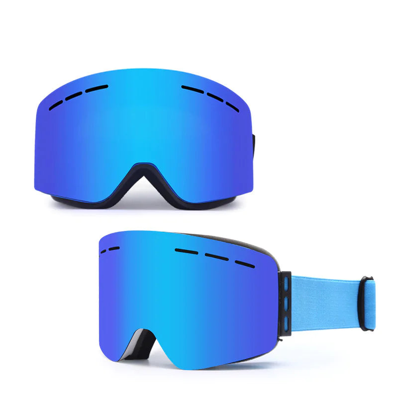 Anti-Fog Ski Goggles with Magnetic Lens