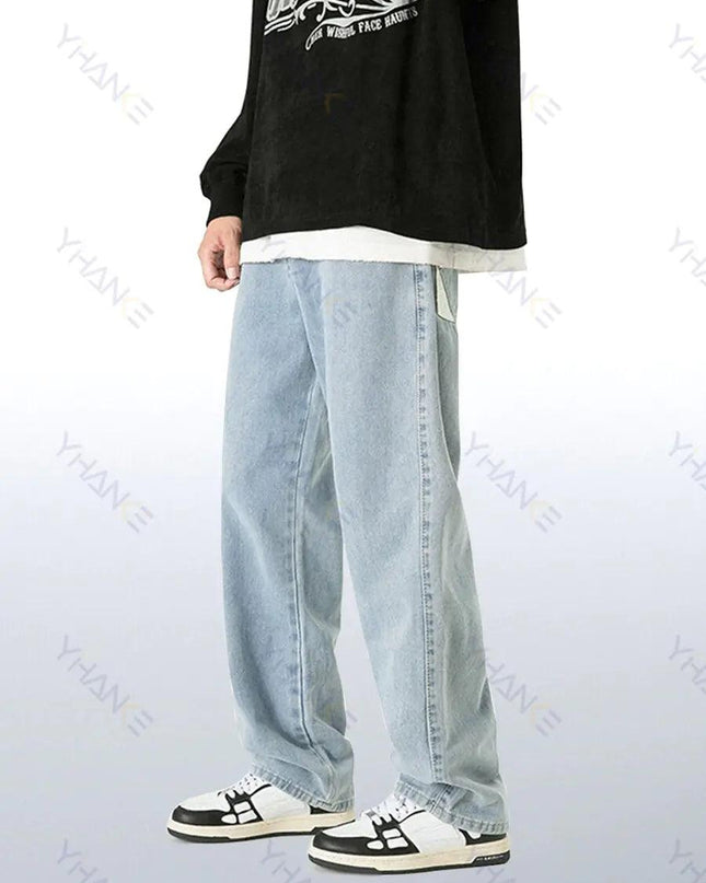 Retro Loose Straight Wide Leg Pants