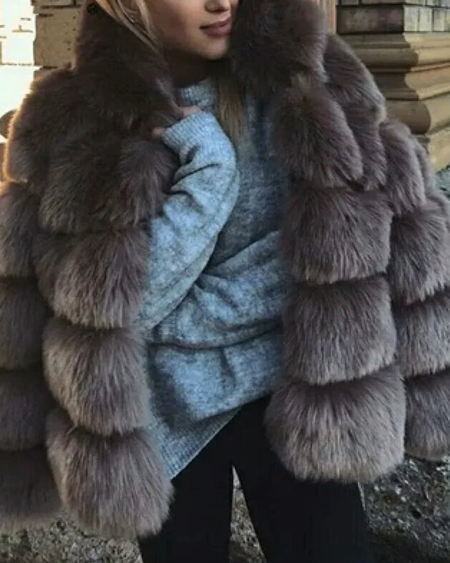 Women's Luxury Faux Fur Jacket